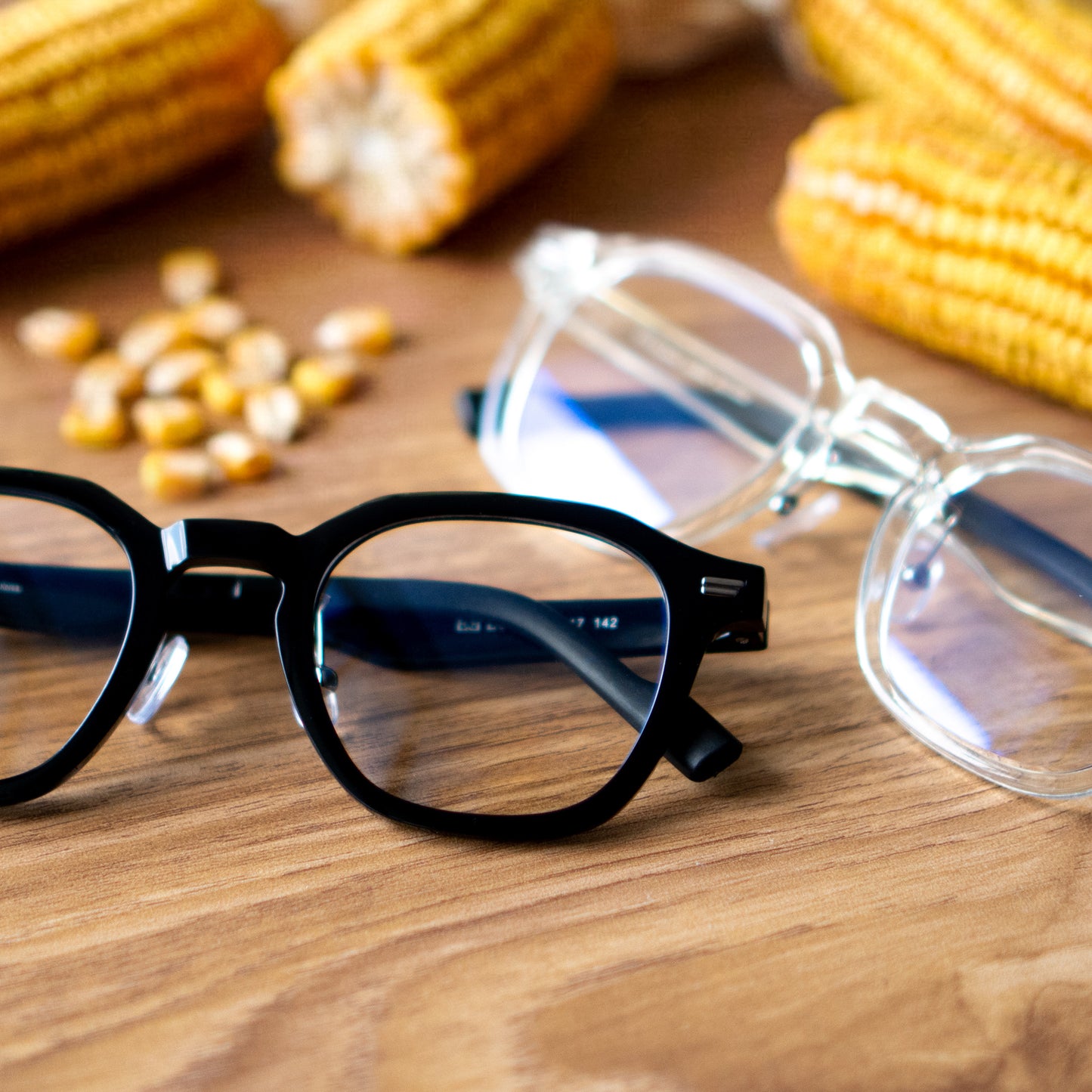 Peculiar Jino Square Korean BIO-Plastic Super Flex Computer Anti-Radiation Replaceable Lens Eyeglasses