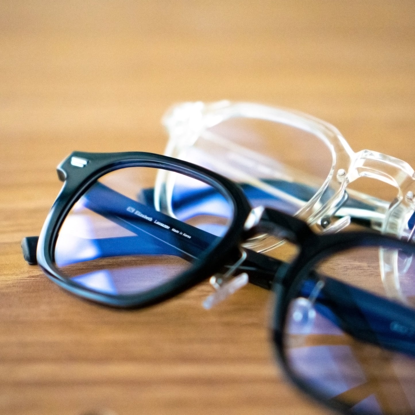 Peculiar Jino Square Korean BIO-Plastic Super Flex Computer Anti-Radiation Replaceable Lens Eyeglasses