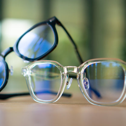 Peculiar Jino Square Korean BIO-Plastic Super Flex Computer Anti-Radiation Replaceable Lens Eyeglasses