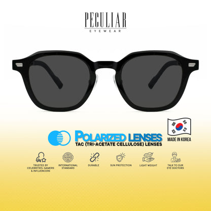 Peculiar Jino Square Korean BIO-Plastic Super Flex Computer Anti-Radiation Replaceable Lens Eyeglasses
