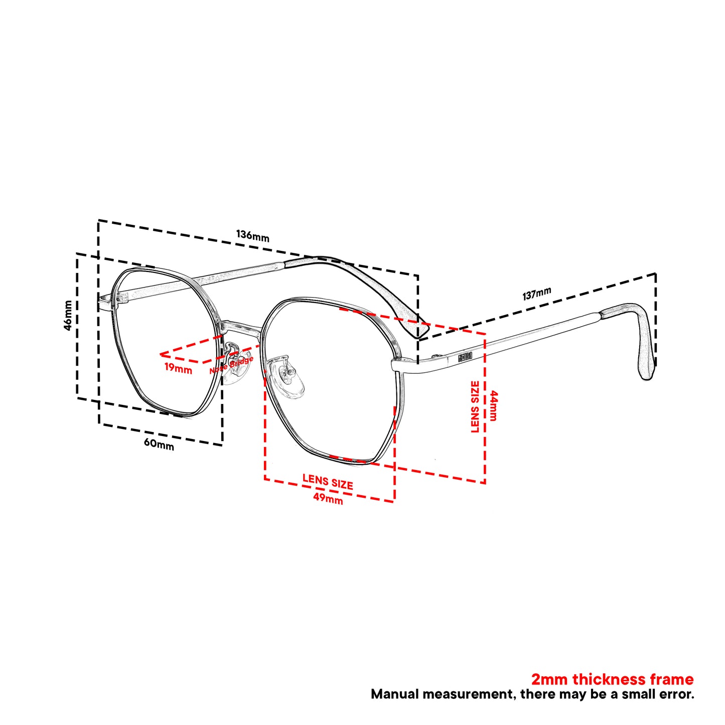 Peculiar Iseo Hexagon Frame Anti Radiation Glasses Anti Radiation Eyeglass for Woman Men