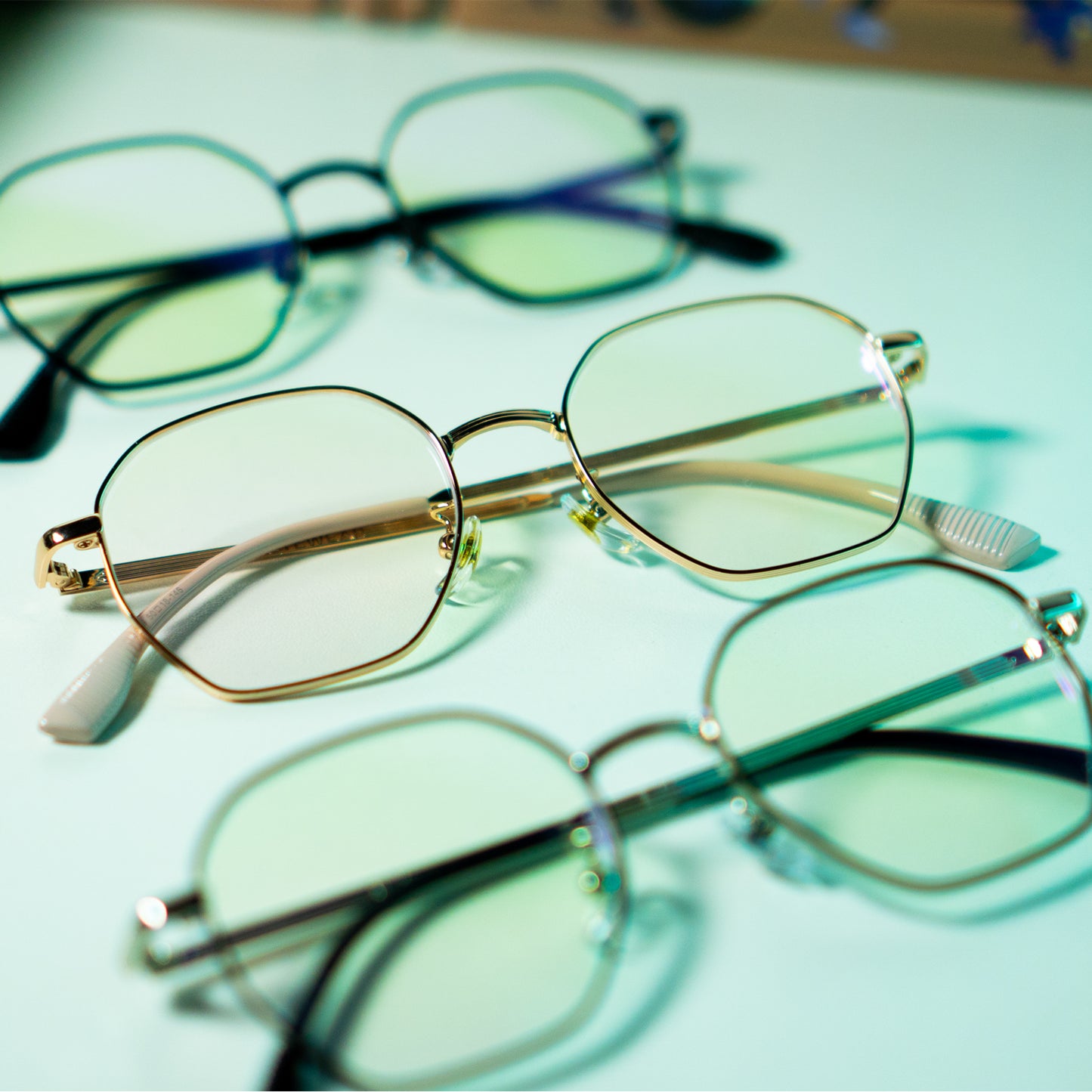 Peculiar Iseo Hexagon Frame Anti Radiation Glasses Anti Radiation Eyeglass for Woman Men
