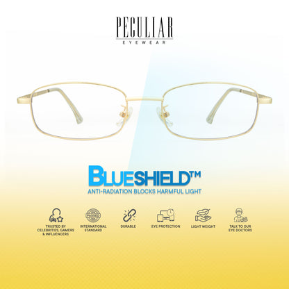 Peculiar Jian Rectangle Frame Anti Radiation Glasses Anti Radiation Eyeglass for Woman Men