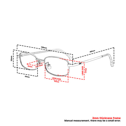 Peculiar Jian Rectangle Frame Anti Radiation Glasses Anti Radiation Eyeglass for Woman Men