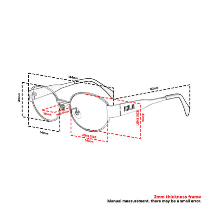 Peculiar Eunwoo Oval Frame Anti Radiation Glasses Anti Radiation Eyeglass for Woman Men
