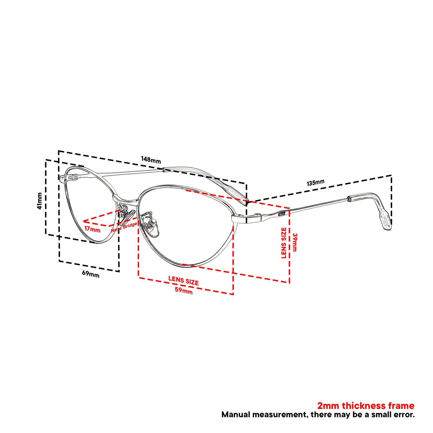 Peculiar Harin Cat Eye Frame Anti Radiation Glasses Anti Radiation Eyeglass for Woman Men