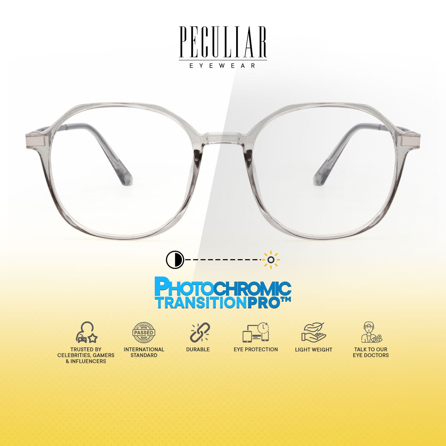 Peculiar Hajun Hexagon Frame Anti Radiation Glasses Anti Radiation Eyeglass for Woman Men