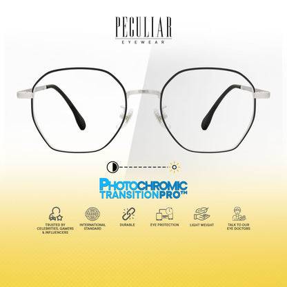 Peculiar Iseo Hexagon Frame Anti Radiation Glasses Anti Radiation Eyeglass for Woman Men
