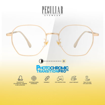 Peculiar Iseo Hexagon Frame Anti Radiation Glasses Anti Radiation Eyeglass for Woman Men