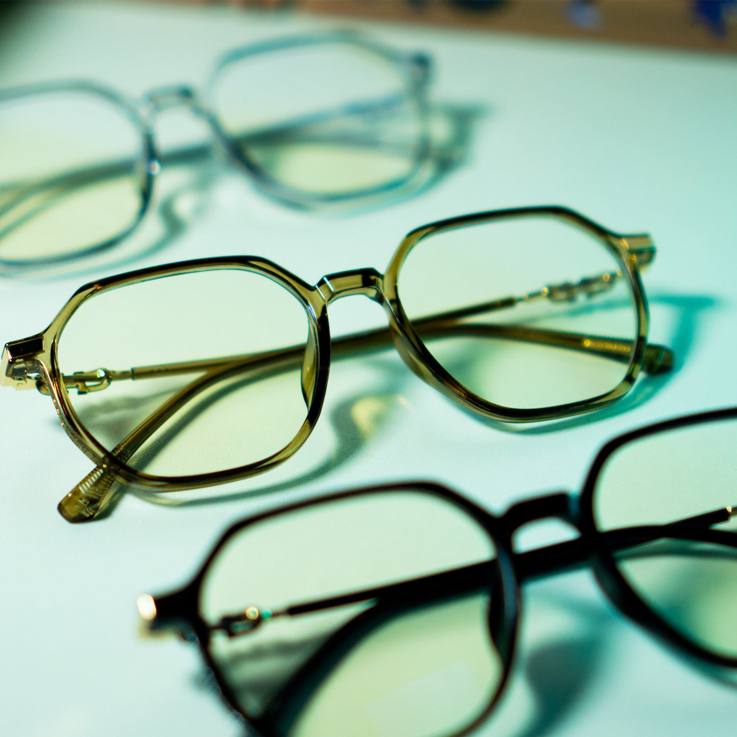 Peculiar Yua Hexagon Frame Anti Radiation Glasses Anti Radiation Eyeglass for Woman Men