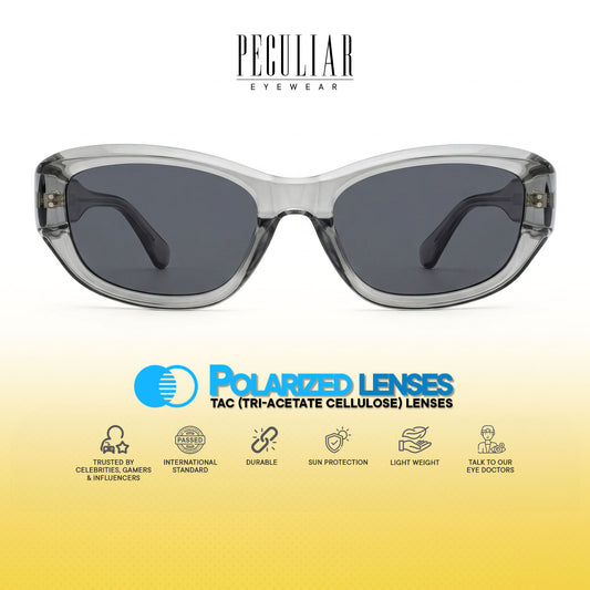 Peculiar Bami Cat Eye Sunglasses Polarized TAC UV400 & Anti-Rad Replaceable Frames for Men Women
