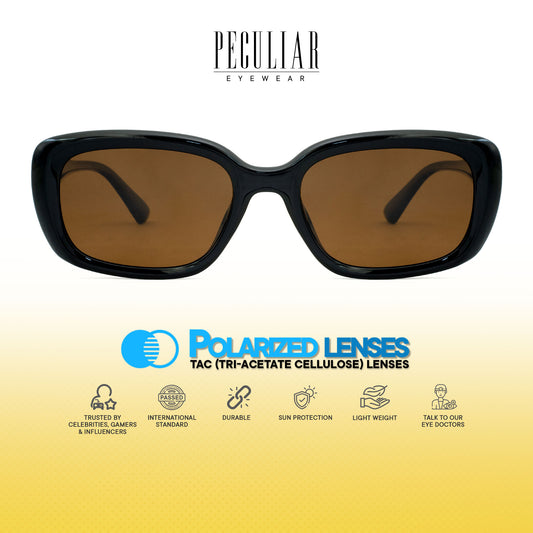 Peculiar Minji Cat Eye Sunglasses Polarized TAC UV400 & Anti-Rad Replaceable Frames for Men Women