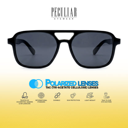 Peculiar Mio Aviator Sunglasses Polarized TAC UV400 & Anti-Rad Replaceable Frames for Men Women