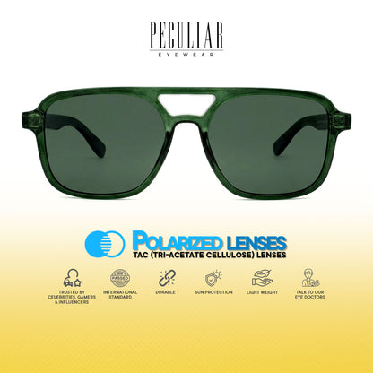 Peculiar Mio Aviator Sunglasses Polarized TAC UV400 & Anti-Rad Replaceable Frames for Men Women
