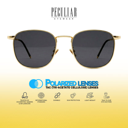 Peculiar Yuri Square Sunglasses Polarized TAC UV400 & Anti-Rad Replaceable Frames for Men Women