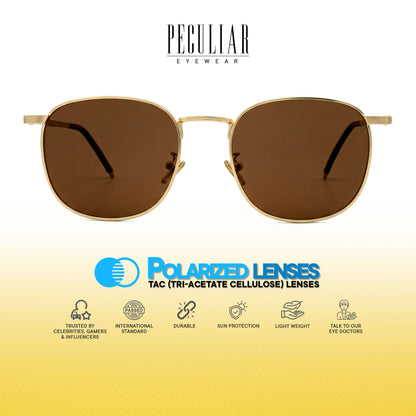 Peculiar Yuri Square Sunglasses Polarized TAC UV400 & Anti-Rad Replaceable Frames for Men Women
