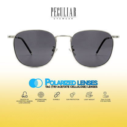 Peculiar Yuri Square Sunglasses Polarized TAC UV400 & Anti-Rad Replaceable Frames for Men Women