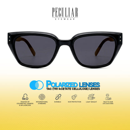 Peculiar Yujin Cat Eye Sunglasses Polarized TAC UV400 & Anti-Rad Replaceable Frames for Men Women