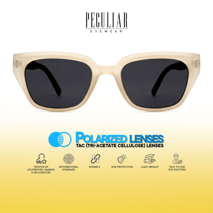 Peculiar Yujin Cat Eye Sunglasses Polarized TAC UV400 & Anti-Rad Replaceable Frames for Men Women