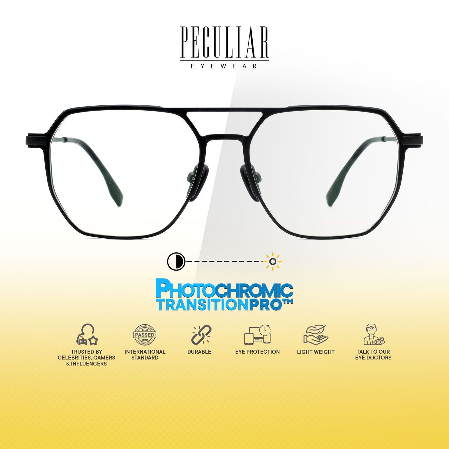 Peculiar Dasom Aviator Titanium Computer Glasses Anti Radiation Eyeglass Replaceable for Men Women