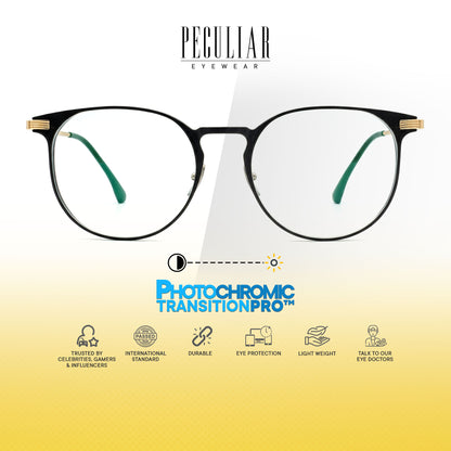Peculiar Rio Round Titanium Computer Glasses Anti Radiation Eyeglass Replaceable for Men Women