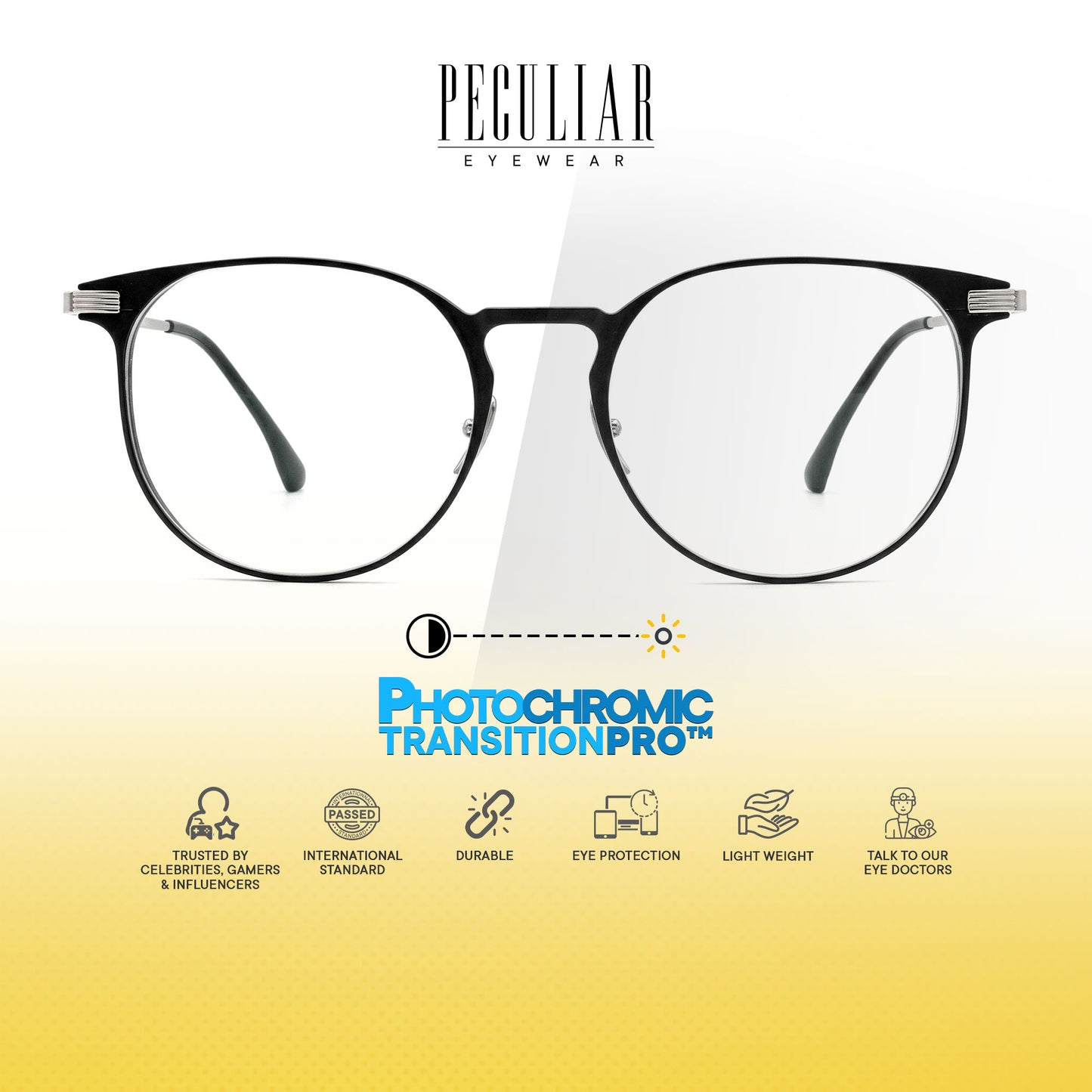 Peculiar Rio Round Titanium Computer Glasses Anti Radiation Eyeglass Replaceable for Men Women