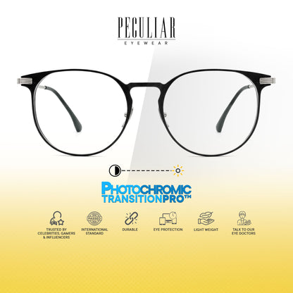 Peculiar Rio Round Titanium Computer Glasses Anti Radiation Eyeglass Replaceable for Men Women