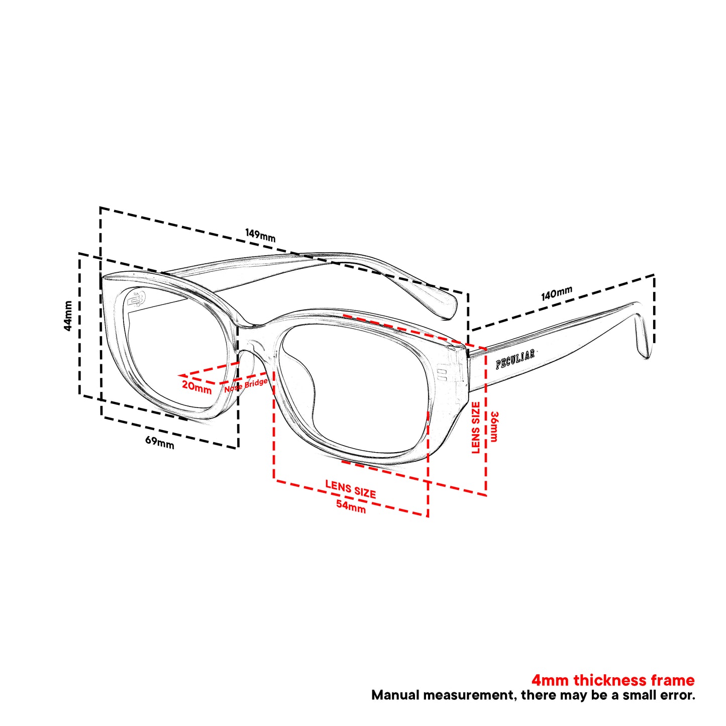 Peculiar Arum Rectangle Sunglasses Polarized TAC UV400 & Anti-Rad Replaceable Frames for Men Women