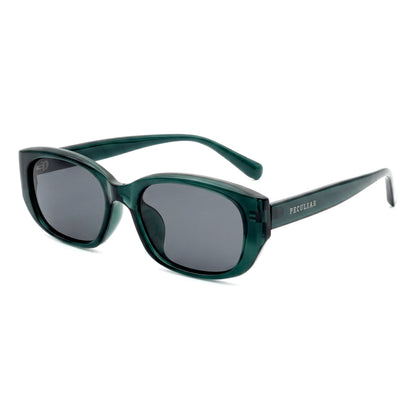 Peculiar Arum Rectangle Sunglasses Polarized TAC UV400 & Anti-Rad Replaceable Frames for Men Women