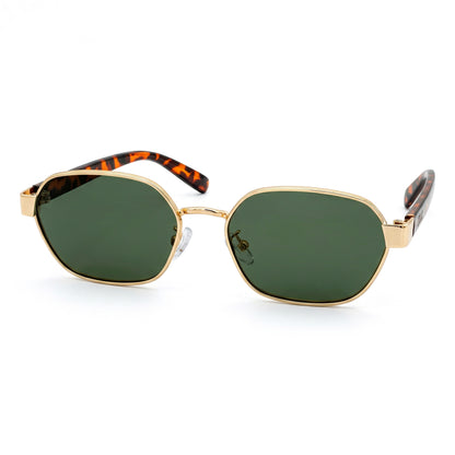 Peculiar Dana Hexagon Sunglasses Polarized TAC UV400 & Anti-Rad Replaceable Frames for Men Women