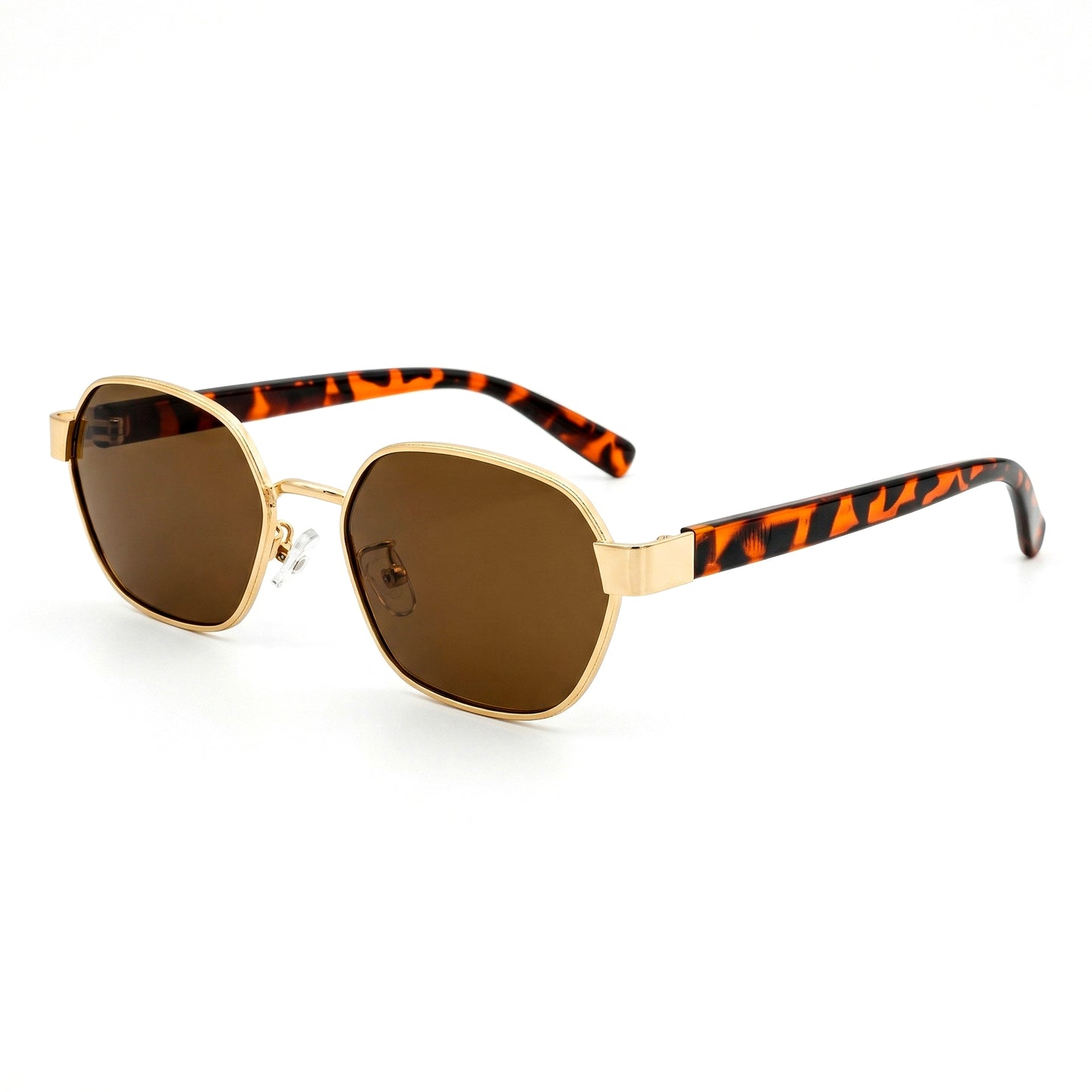 Peculiar Dana Hexagon Sunglasses Polarized TAC UV400 & Anti-Rad Replaceable Frames for Men Women