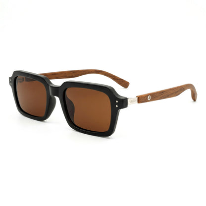 Peculiar Hina Rectangle Sunglasses Polarized TAC UV400 & Anti-Rad Replaceable Frames for Men Women
