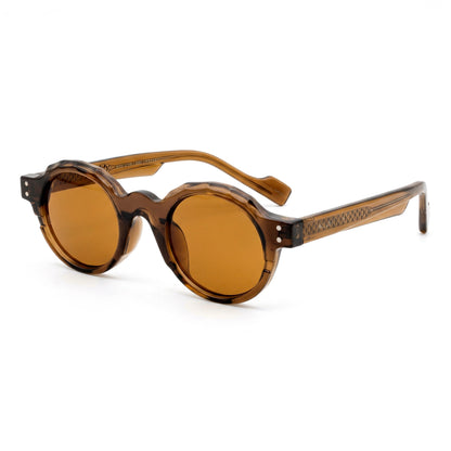 Peculiar Nari Round Sunglasses UV400 & Anti-Rad Replaceable Frames for Men Women