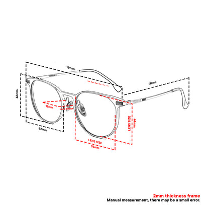 Peculiar Rio Round Titanium Computer Glasses Anti Radiation Eyeglass Replaceable for Men Women