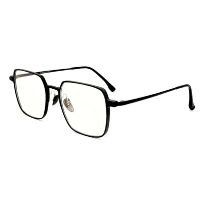 Peculiar Roy Square Titanium Computer Glasses Anti Radiation Eyeglass Replaceable for Men Women