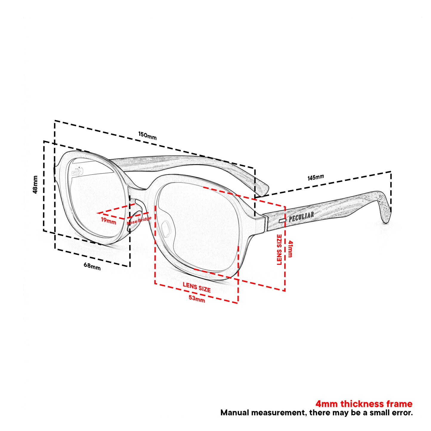 Peculiar Sena Oval Sunglasses Polarized TAC UV400 & Anti-Rad Replaceable Frames for Men Women