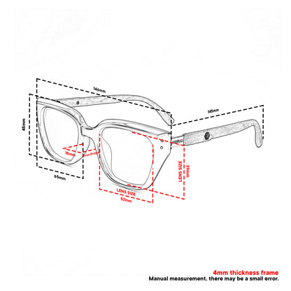 Peculiar Yujin Cat Eye Sunglasses Polarized TAC UV400 & Anti-Rad Replaceable Frames for Men Women