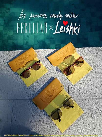 Peculiar x Leishki Eyewear Collection Frame Anti Radiation Glasses Anti Radiation Eyeglass Woman Men