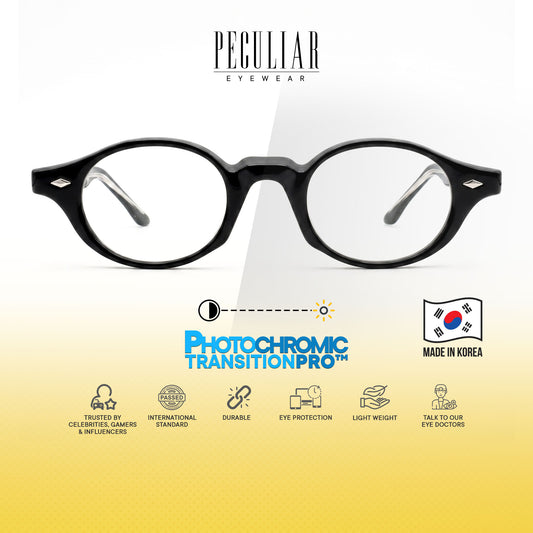 Peculiar Sejin Square Korean BIO-Plastic Computer Anti-Radiation Replaceable Lens Eyeglasses