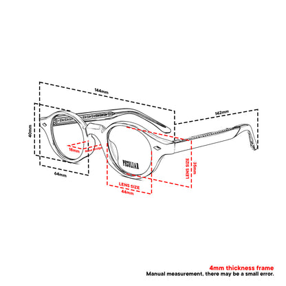 Peculiar Sejin Square Korean BIO-Plastic Computer Anti-Radiation Replaceable Lens Eyeglasses