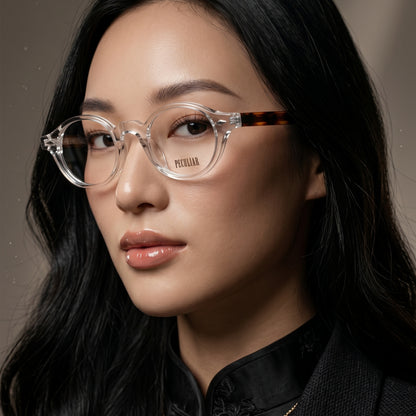 Peculiar Sejin Square Korean BIO-Plastic Computer Anti-Radiation Replaceable Lens Eyeglasses