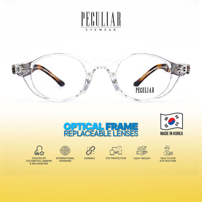 Peculiar Sejin Square Korean BIO-Plastic Computer Anti-Radiation Replaceable Lens Eyeglasses