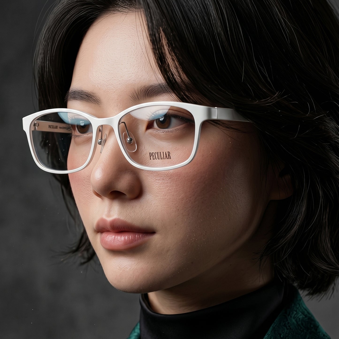 Peculiar Jimin Square BIO-Plastic Super Flex Computer Anti-Radiation Replaceable Lens Eyeglasses