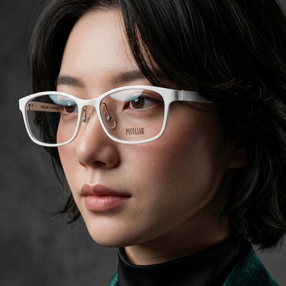 Peculiar Jimin Square BIO-Plastic Super Flex Computer Anti-Radiation Replaceable Lens Eyeglasses
