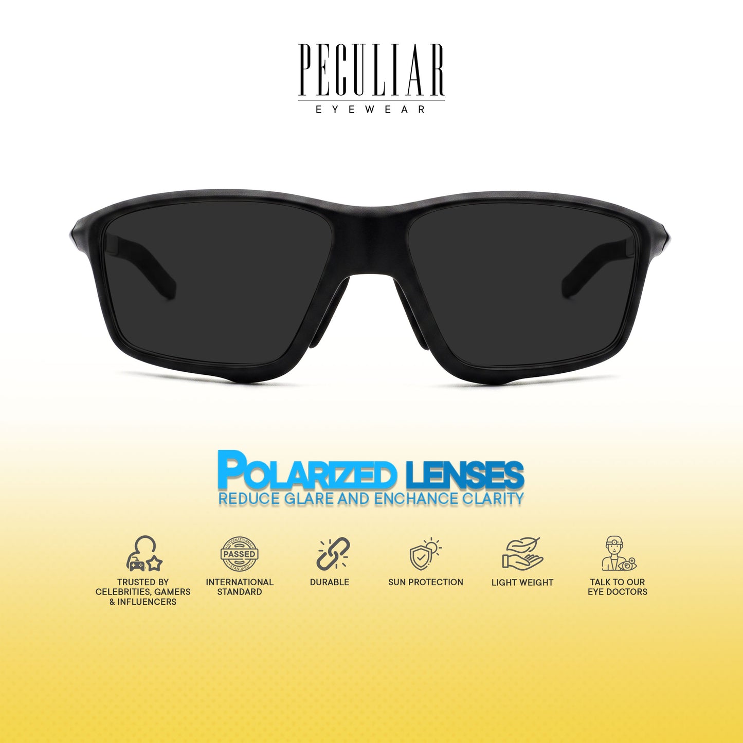 Peculiar Kwan Rectangle Rider Computer Anti-Radiation Photochromic Transition Pro Replaceable Lens Eyeglasses
