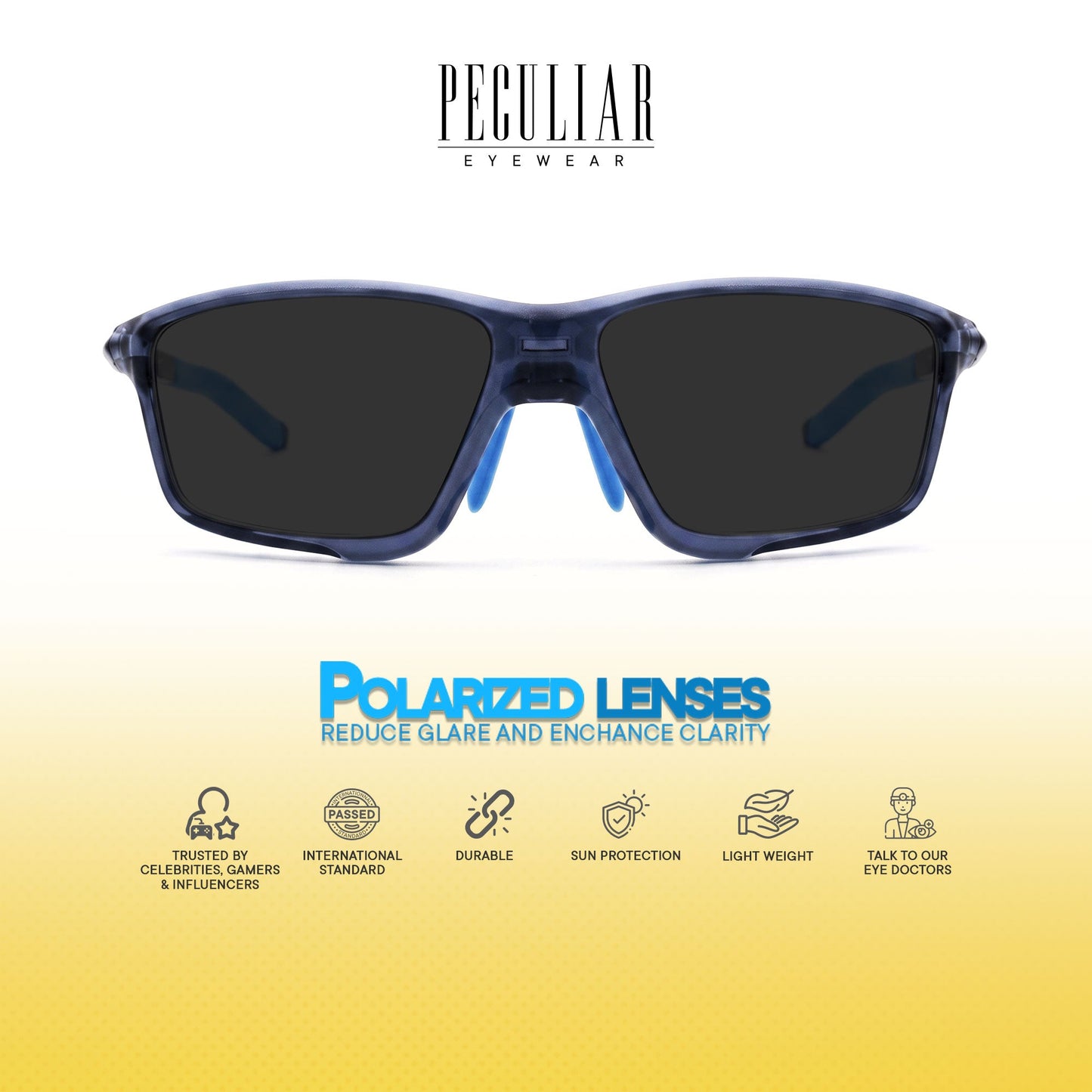 Peculiar Kwan Rectangle Rider Computer Anti-Radiation Photochromic Transition Pro Replaceable Lens Eyeglasses