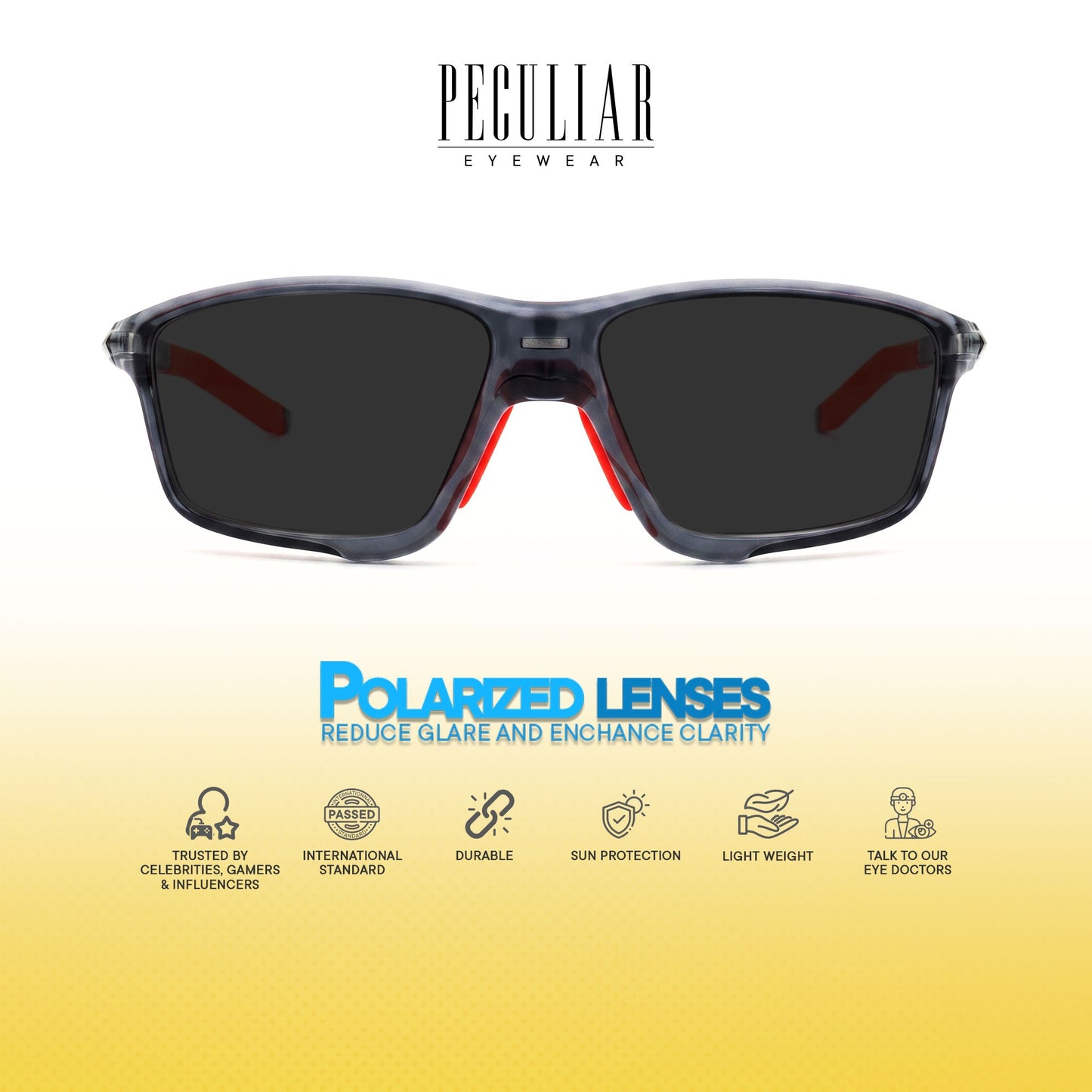 Peculiar Kwan Rectangle Rider Computer Anti-Radiation Photochromic Transition Pro Replaceable Lens Eyeglasses