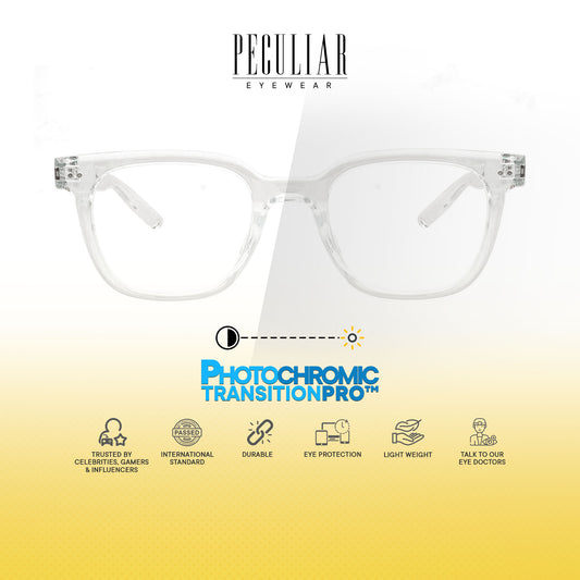 Peculiar Jina Square Computer Anti-Radiation Photochromic Transition Pro Replaceable Lens Eyeglasses