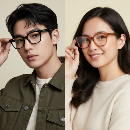 Peculiar Jina Square Computer Anti-Radiation Photochromic Transition Pro Replaceable Lens Eyeglasses
