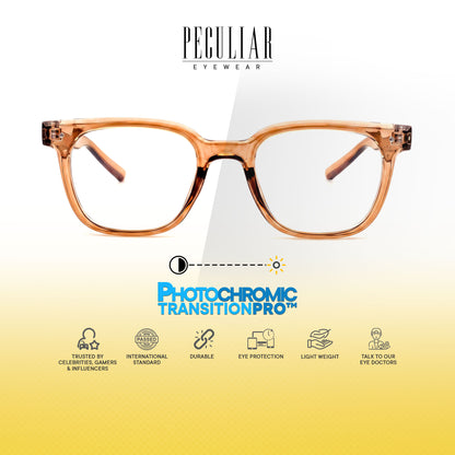 Peculiar Jina Square Computer Anti-Radiation Photochromic Transition Pro Replaceable Lens Eyeglasses